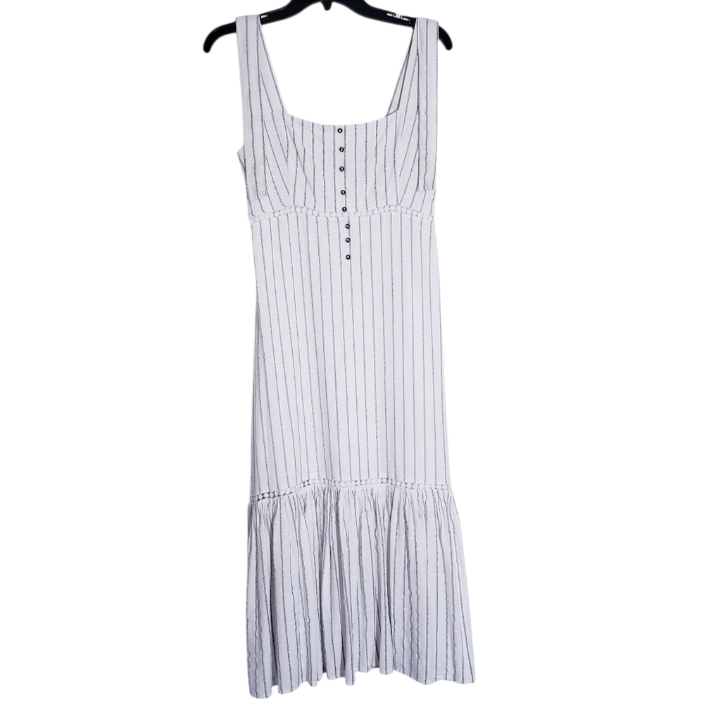 Koton White Striped Dress